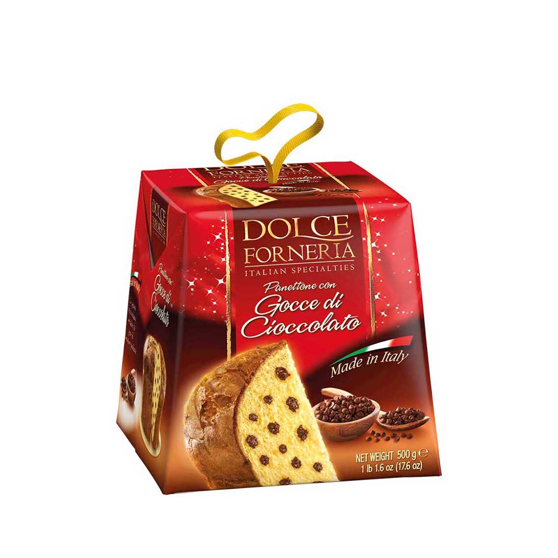 gocce di cioccolato panettone dolce forneria